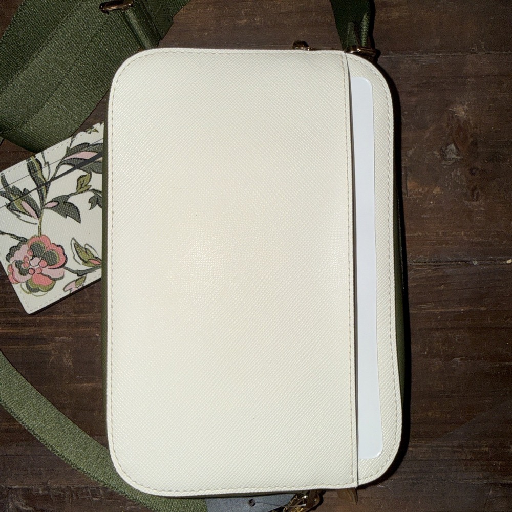 Kate Spade Oh Snap Forest Blooms Camera Bag (Meringue) - NWT (KL887)+card Holder - Picture 12 of 12